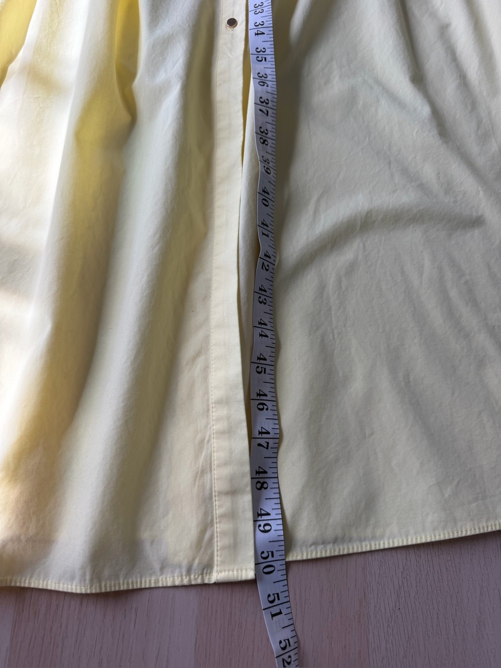 Zara Belted Poplin Midi Shirt Dress Yellow Women's Size M NWOT Cotton V-Neck - Picture 11 of 11
